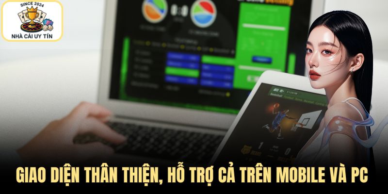 Giao diện webiste thân thiện trên di động và máy tính