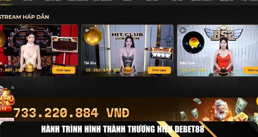 Hành trình hình thành thương hiệu DEBET88