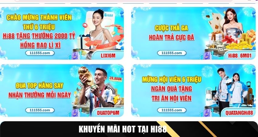 Khuyến mãi hot tại Hi88