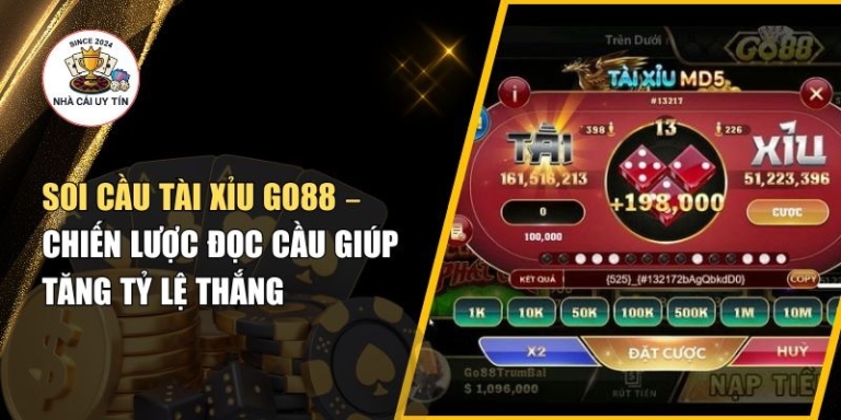 Soi Cầu Tài Xỉu Go88 – Chiến Lược Đọc Cầu Giúp Tăng Tỷ Lệ Thắng